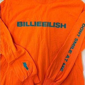 Orange Billie Eilish Long Sleeve Shirt